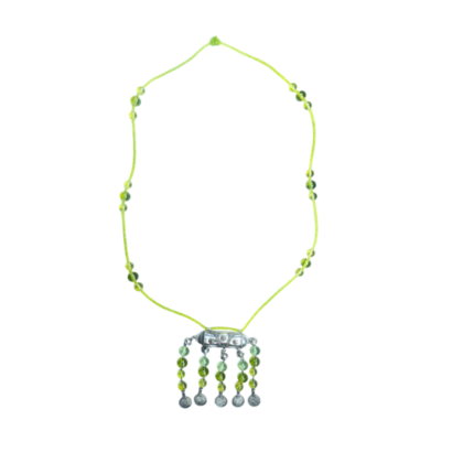 Sautoir "Amulette Vert Péridot"